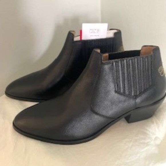 Joules Primrose Black Ankle Boots – Size 9 (US) NWT - Picture 2 of 7